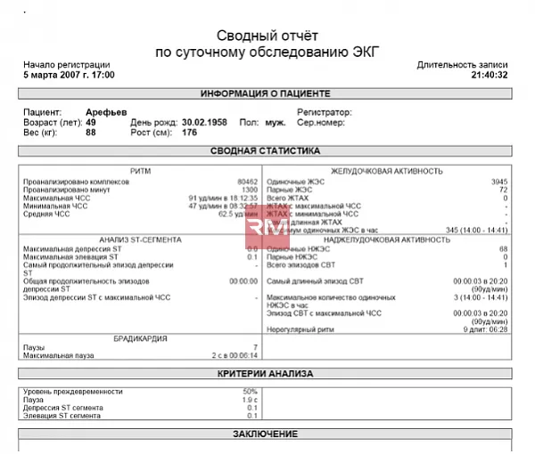 Аппарат для холтеровского мониторирования сердечного ритма ПОЛИ-СПЕКТР-СМ - 6